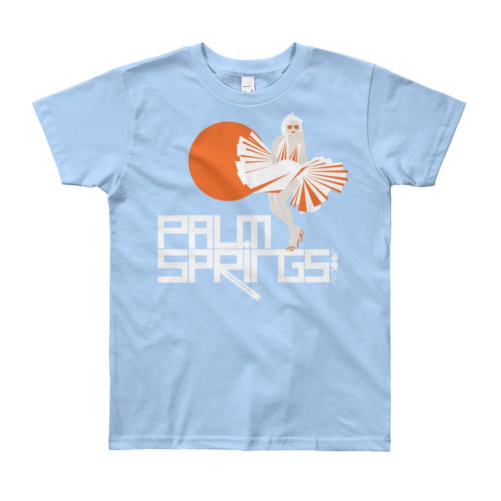 Palm Springs My Girl Short Sleeve Youth T-shirt T-Shirt Baby Blue / 12yrs designed by JOOLcity