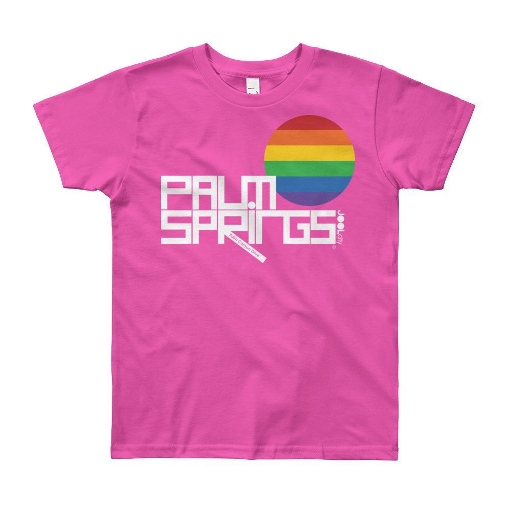 Palm Springs PRIDE Short Sleeve Youth T-shirt  Fuchsia / 12yrs designed by JOOLcity