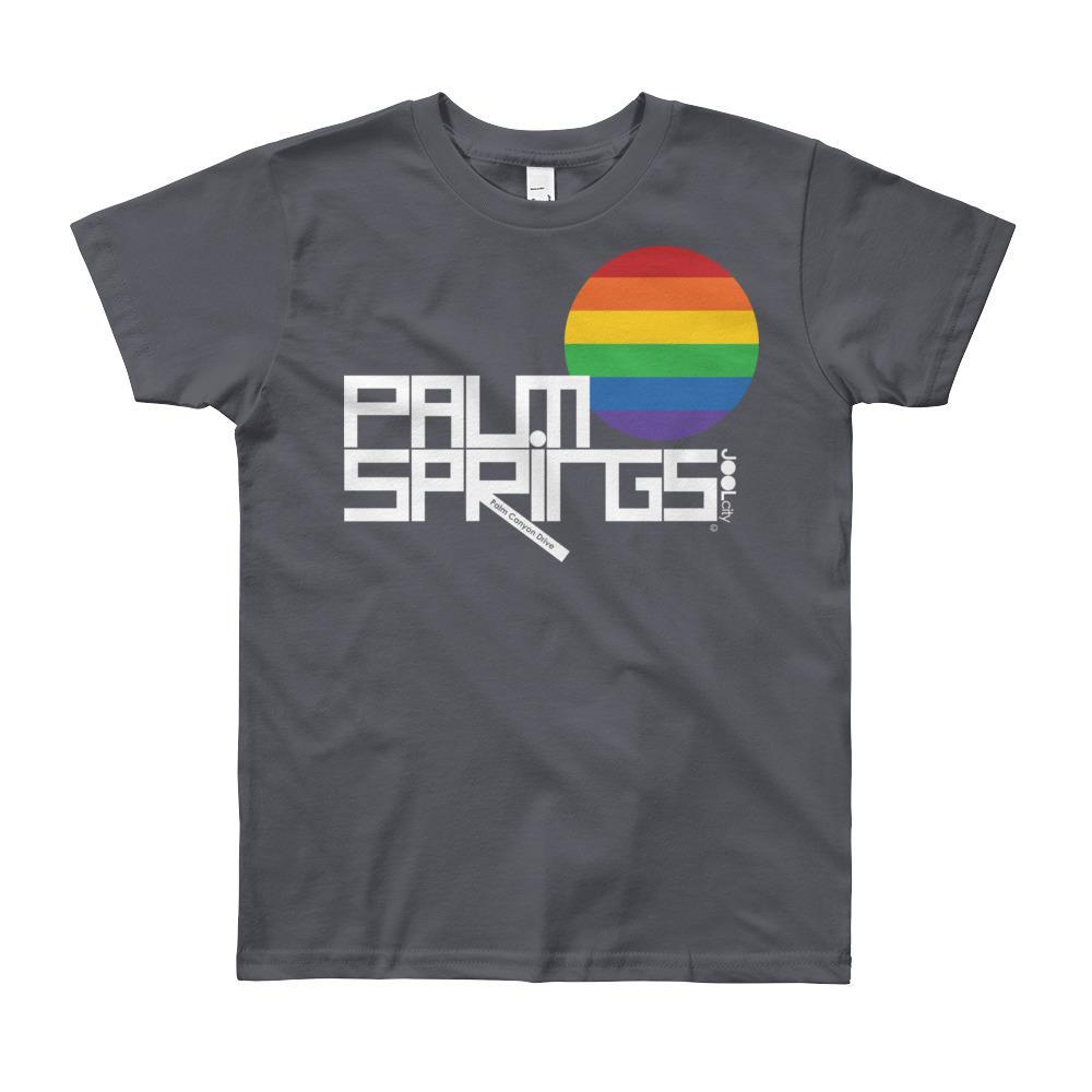 Palm Springs PRIDE Short Sleeve Youth T-shirt  Slate / 12yrs designed by JOOLcity