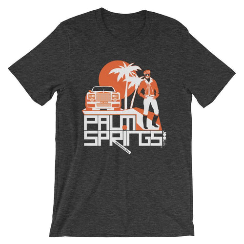 Palm Springs Rolling Pose Short-Sleeve Men's T-Shirt T-Shirt Dark Grey Heather / 2XL designed by JOOLcity