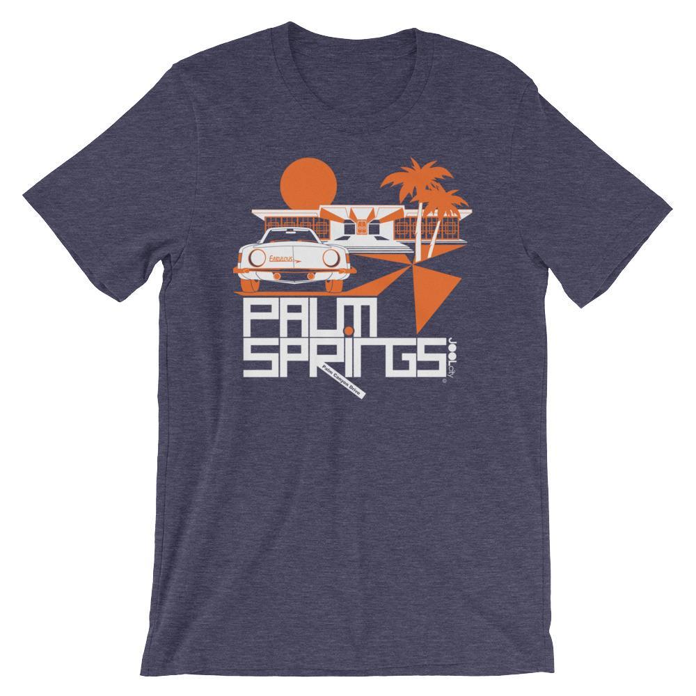 Palm Springs Swank City Short-Sleeve Unisex T-Shirt T-Shirt Heather Midnight Navy / 2XL designed by JOOLcity