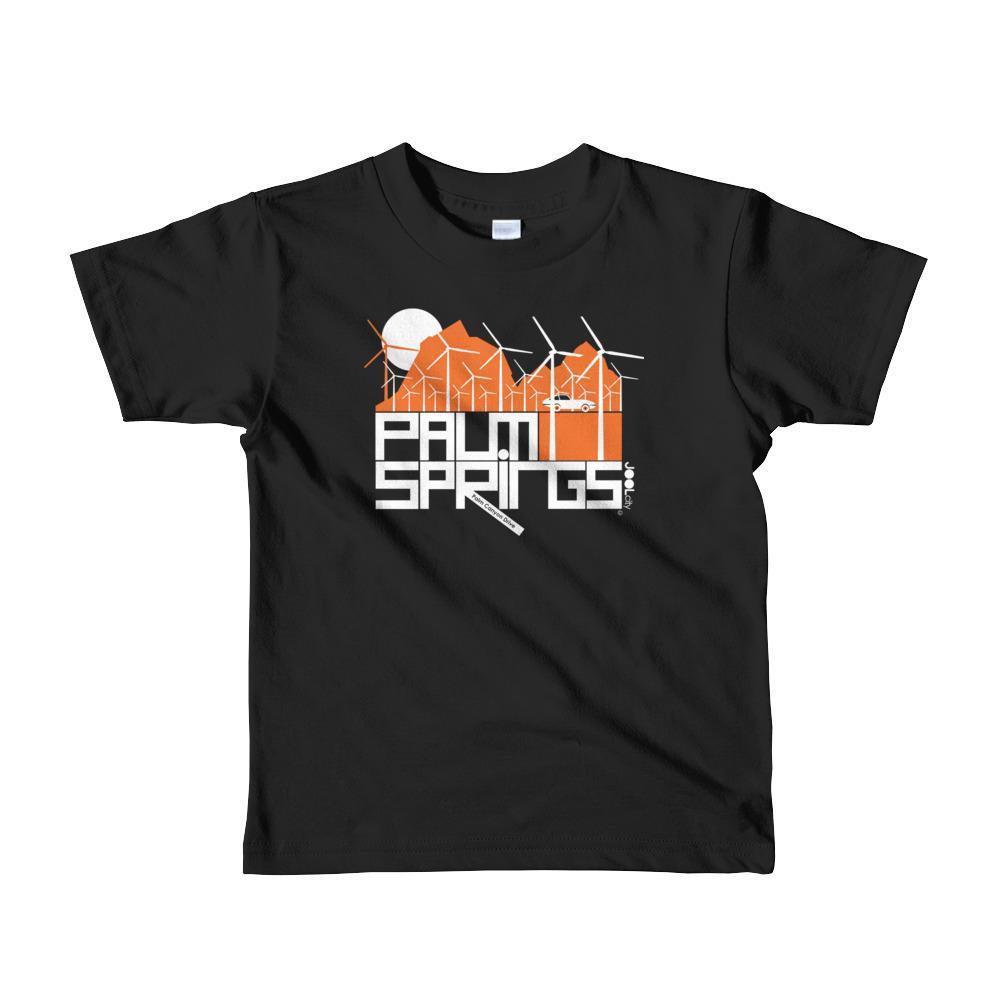 Palm Springs Wind Farm Toddler Short Sleeve T-shirt T-Shirt Black / 6yrs designed by JOOLcity