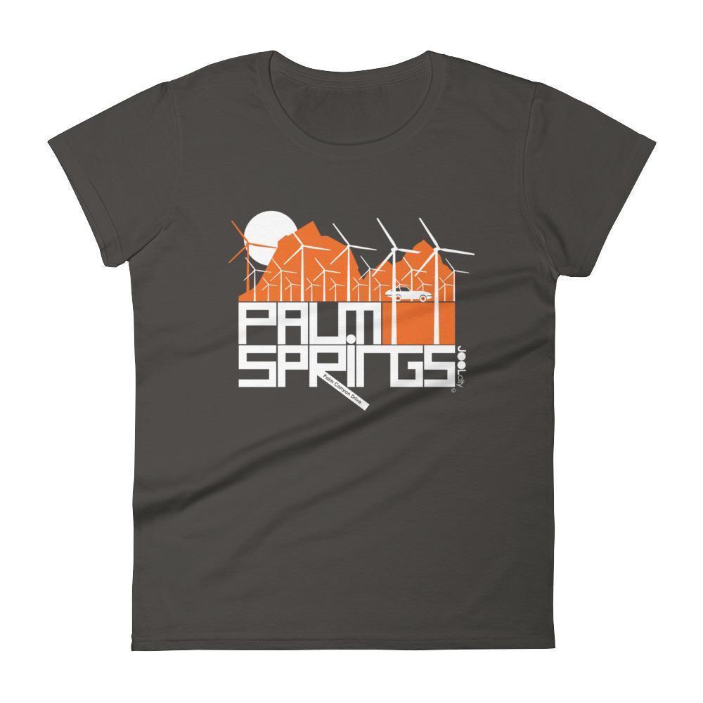 Palm Springs Wind Farm Women's  Short Sleeve T-Shirt T-Shirt Smoke / 2XL designed by JOOLcity