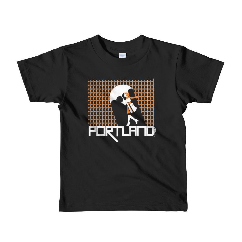 Portland Raining Hearts Toddler Short-Sleeve T-Shirt T-Shirt Black / 6yrs designed by JOOLcity
