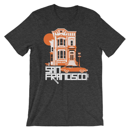San Fancisco Victorian Dream Short-Sleeve Men's T-Shirt T-Shirt Dark Grey Heather / 2XL designed by JOOLcity
