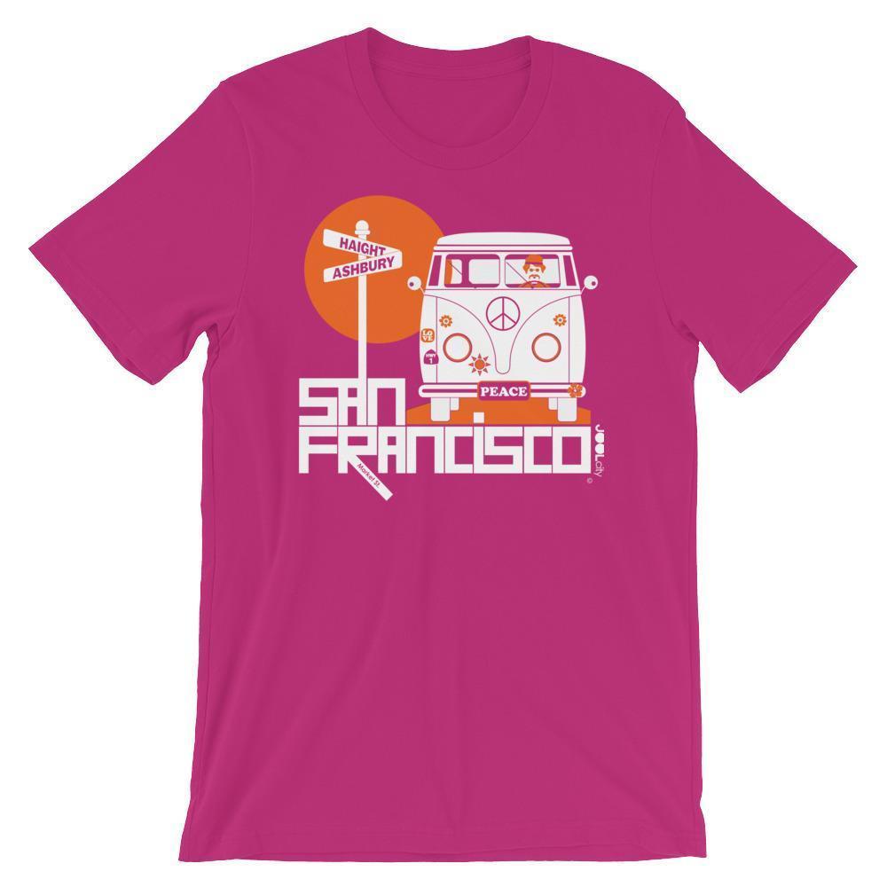 San Francisco Ashbury Love Short-Sleeve Men's T-Shirt T-Shirt Berry / 2XL designed by JOOLcity