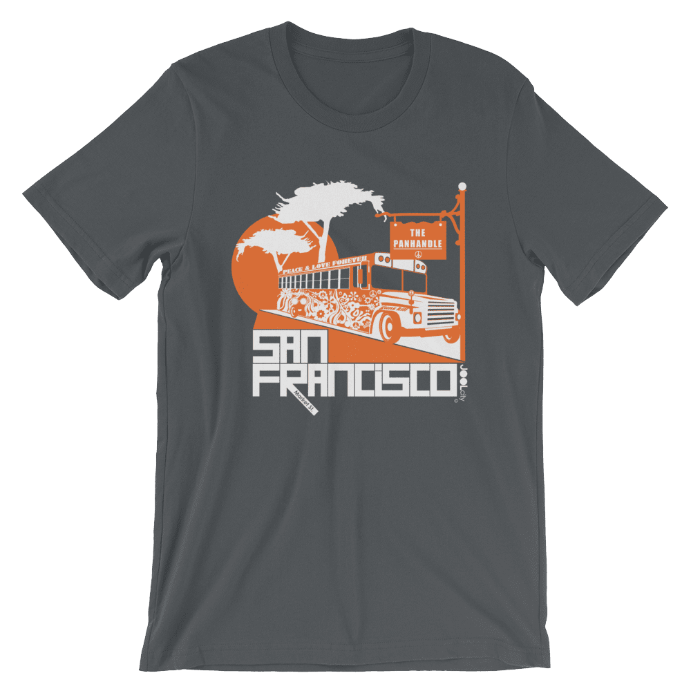 San Francisco Blissful Bus Short-Sleeve Men's T-Shirt T-Shirt Asphalt / 2XL designed by JOOLcity