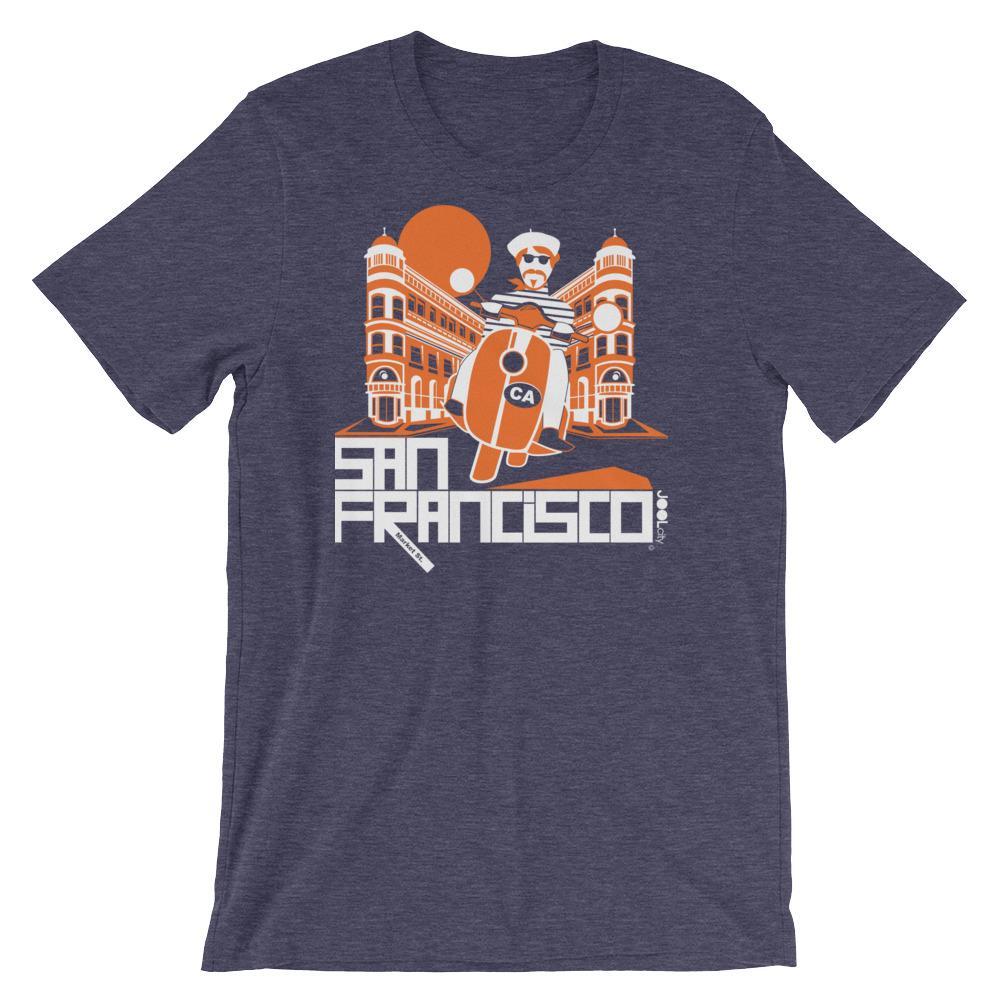 San Francisco Buddy Beatnik Short-Sleeve Men's T-Shirt T-Shirt Heather Midnight Navy / 2XL designed by JOOLcity