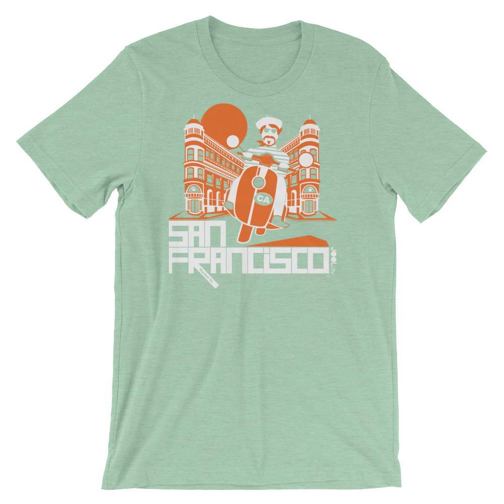 San Francisco Buddy Beatnik Short-Sleeve Men's T-Shirt T-Shirt Heather Prism Mint / 2XL designed by JOOLcity