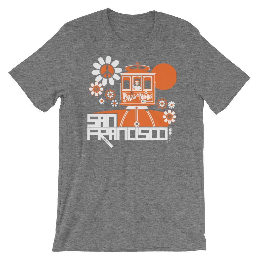 San Francisco Cable Car Groove Short-Sleeve Men's T-Shirt  Deep Heather / 2XL designed by JOOLcity