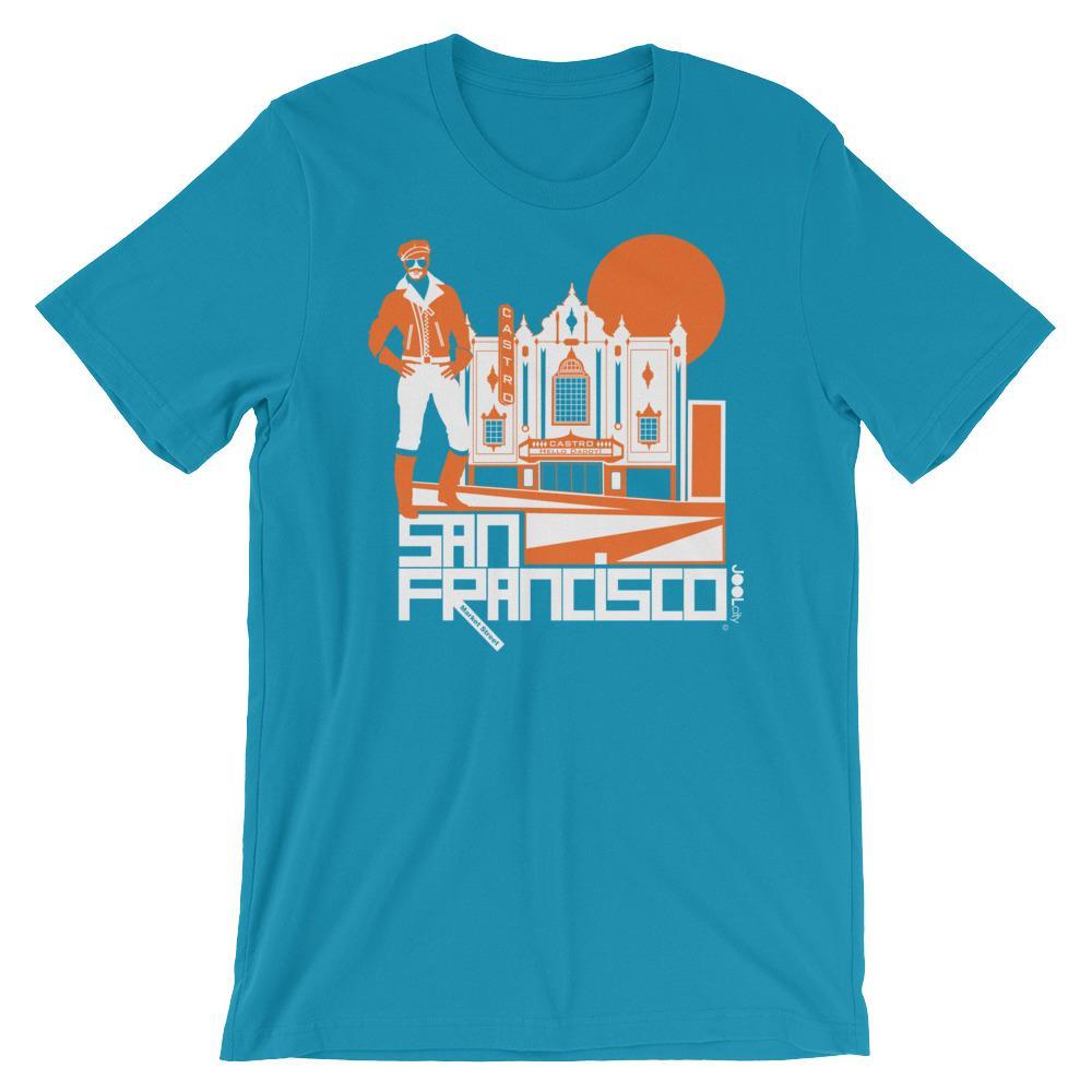 San Francisco Castro Daddy Short-Sleeve Men's T-Shirt T-Shirt Aqua / 2XL designed by JOOLcity