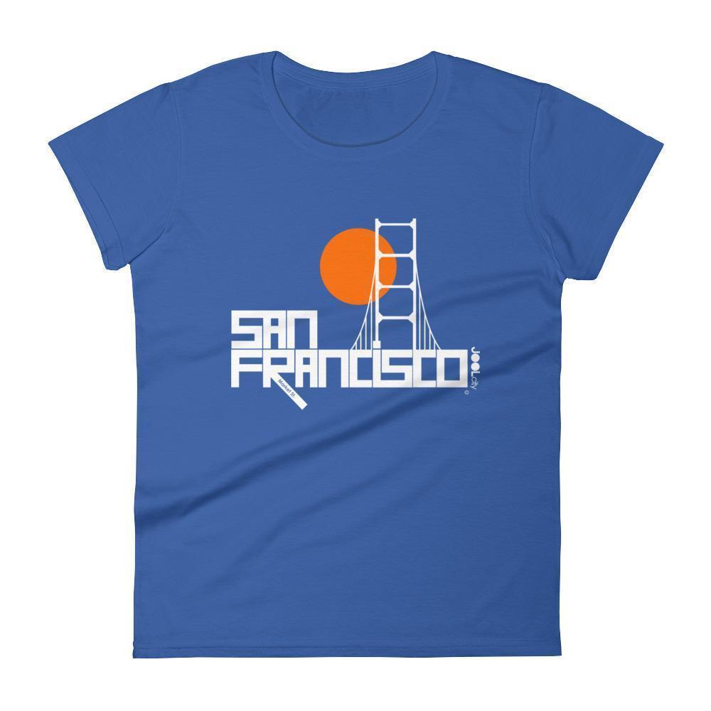 San Francisco  Golden Gate  Women's  Short Sleeve T-Shirt T-Shirt Royal Blue / 2XL designed by JOOLcity