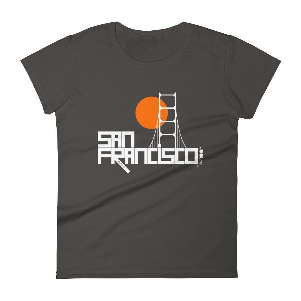 San Francisco  Golden Gate  Women's  Short Sleeve T-Shirt T-Shirt Smoke / 2XL designed by JOOLcity