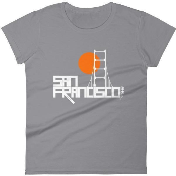 San Francisco  Golden Gate  Women's  Short Sleeve T-Shirt T-Shirt Storm Grey / 2XL designed by JOOLcity