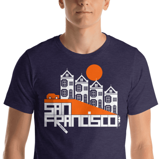 San Francisco  Painted Short-Sleeve Men's  T-Shirt T-Shirt  designed by JOOLcity