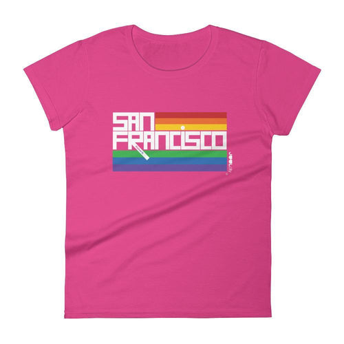San Francisco  PRIDE  Women's  Short Sleeve T-Shirt T-Shirt Hot Pink / 2XL designed by JOOLcity