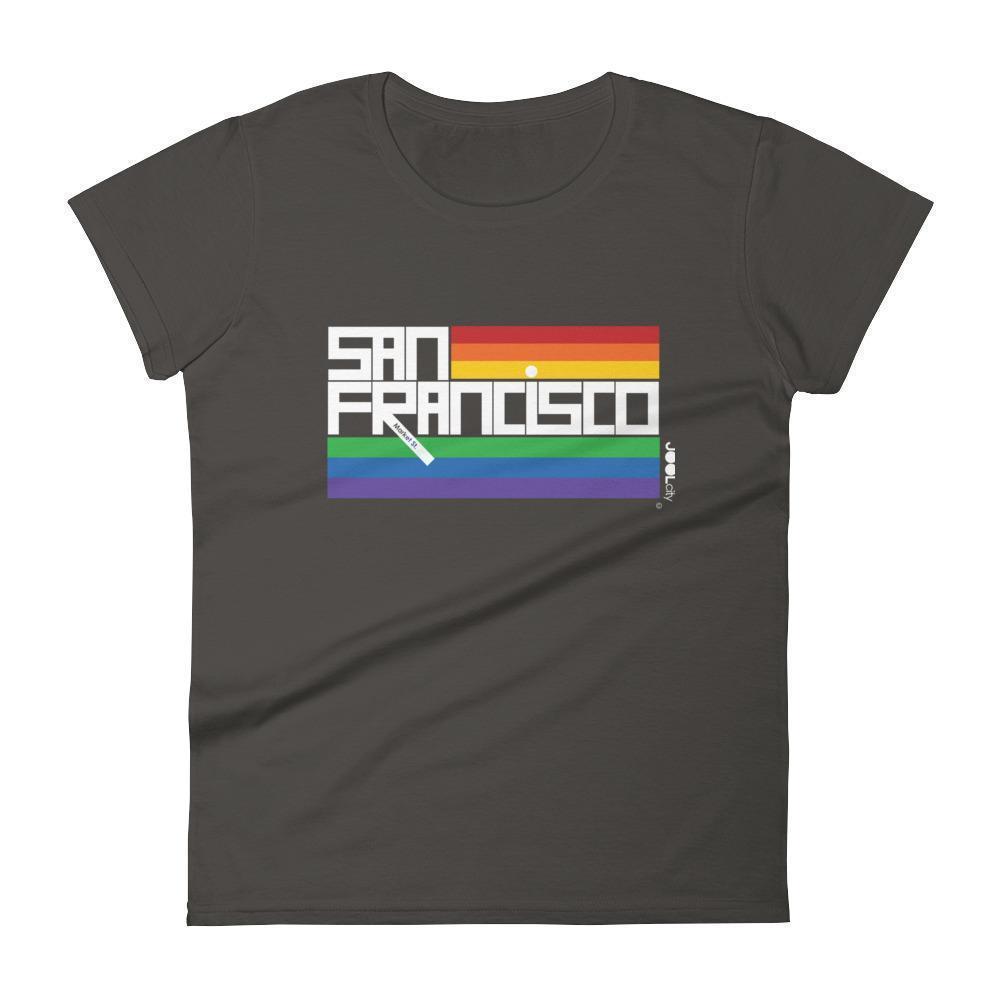 San Francisco  PRIDE  Women's  Short Sleeve T-Shirt T-Shirt Smoke / 2XL designed by JOOLcity