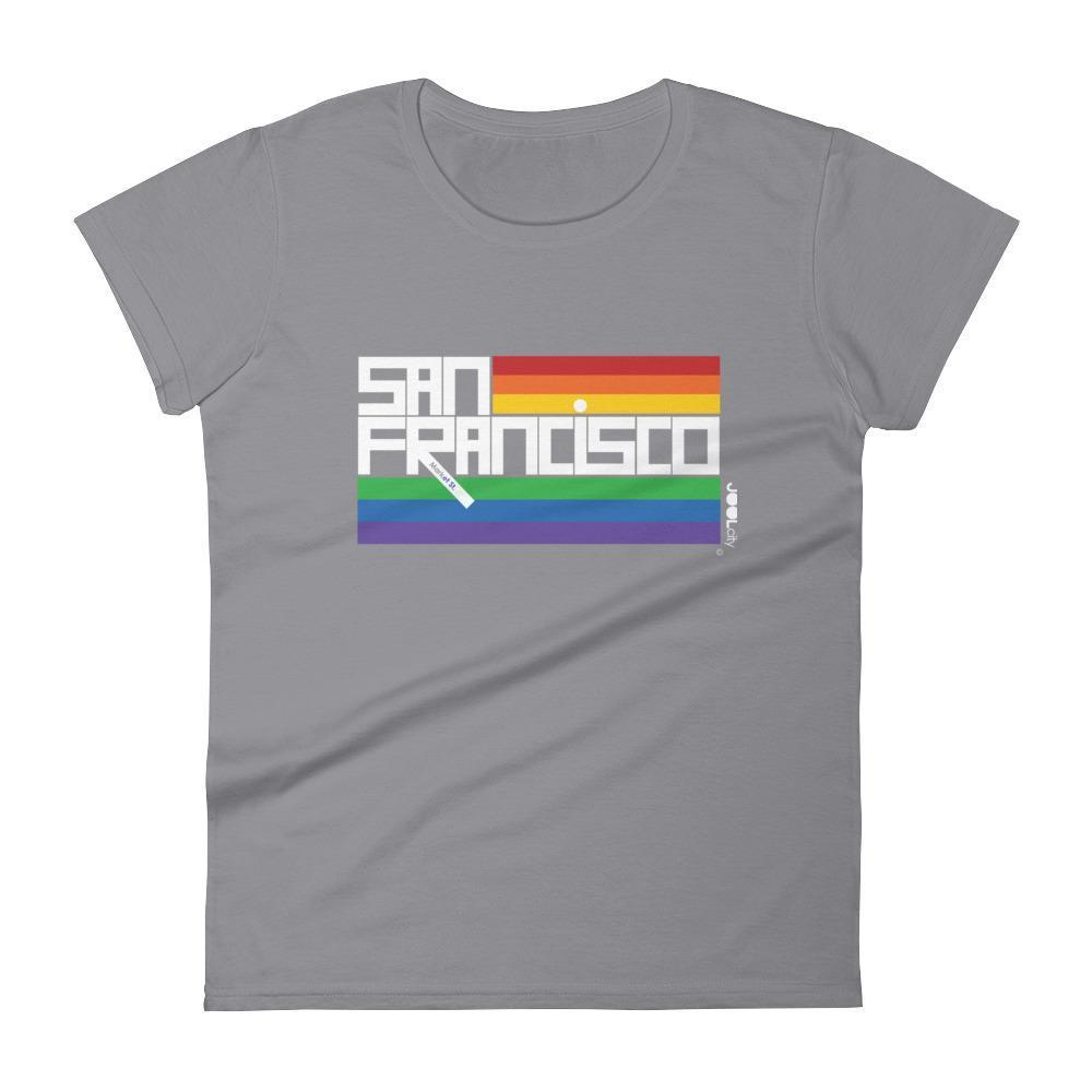 San Francisco  PRIDE  Women's  Short Sleeve T-Shirt T-Shirt Storm Grey / 2XL designed by JOOLcity