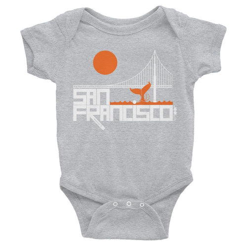 San Francisco  Whale Tail  Baby Onesie