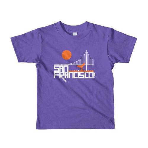 San Francisco Whale Tail Toddler Short-Sleeve T-Shirt T-Shirt Purple / 6yrs designed by JOOLcity