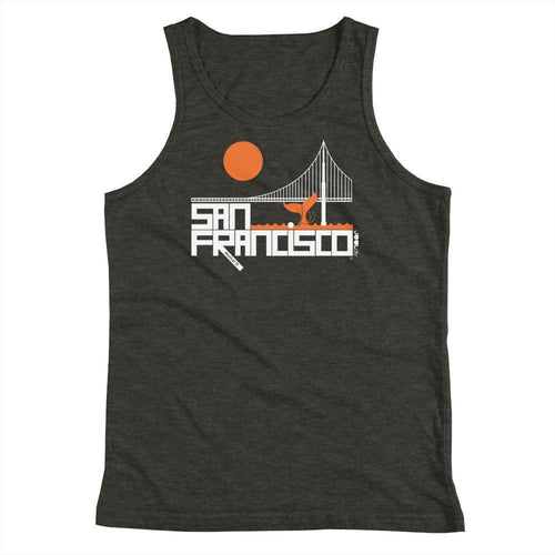 San Francisco Whale Tail Youth Tank Top