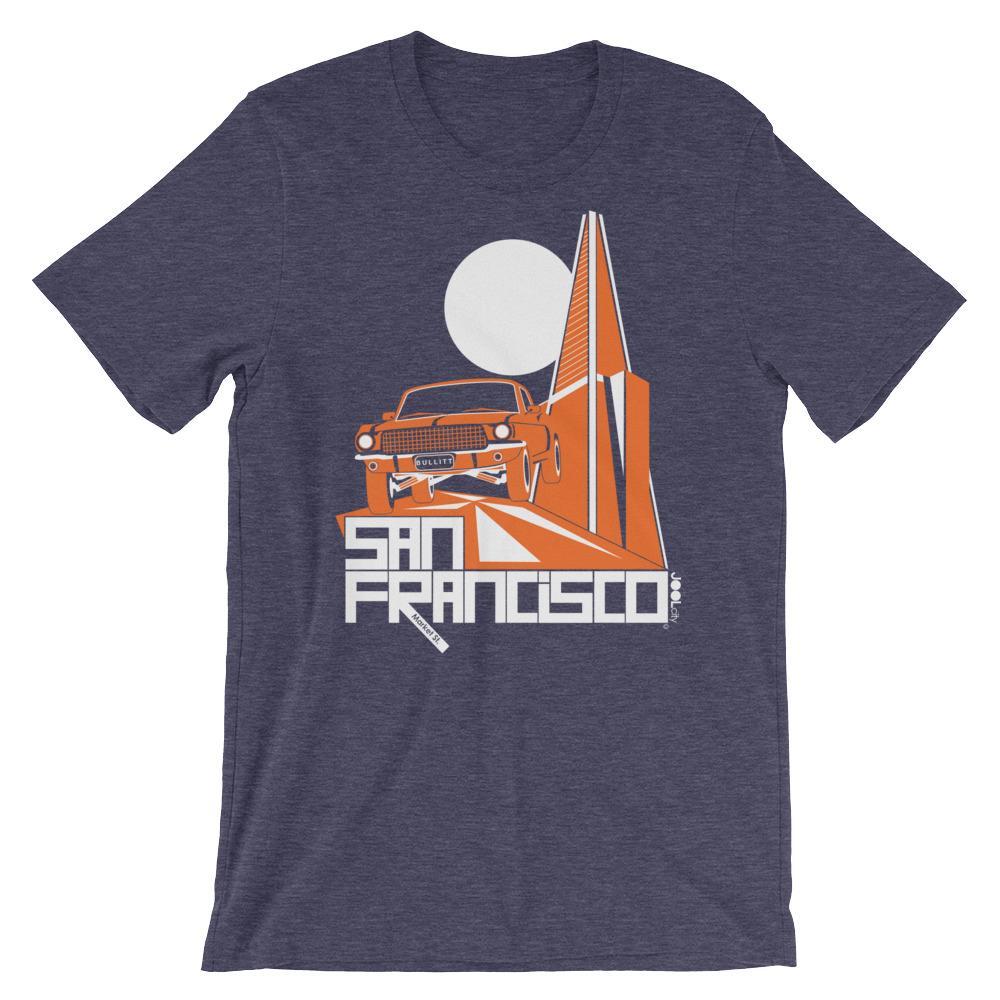 San Franciso Trans Bullitt Short-Sleeve Men's T-Shirt T-Shirt Heather Midnight Navy / 2XL designed by JOOLcity