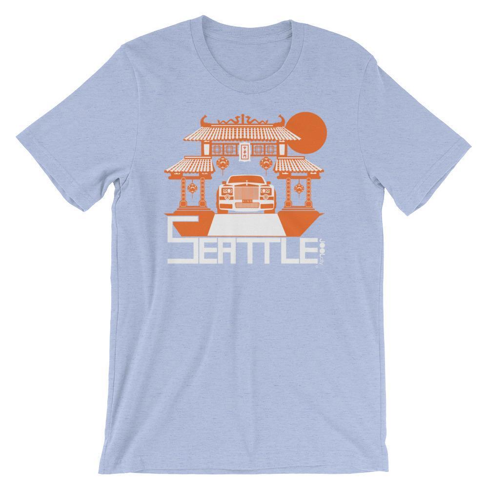 Seattle Chinatown Rolls Short-Sleeve Men's T-Shirt T-Shirt Heather Blue / 2XL designed by JOOLcity