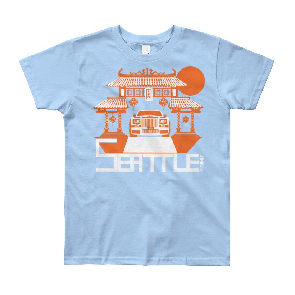 Seattle Chinatown Rolls Short Sleeve Youth T-shirt T-Shirt Baby Blue / 12yrs designed by JOOLcity