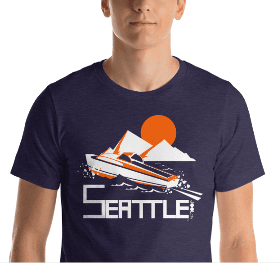 Seattle Cruiser Cruising Short-Sleeve T-Shirt T-Shirt  designed by JOOLcity
