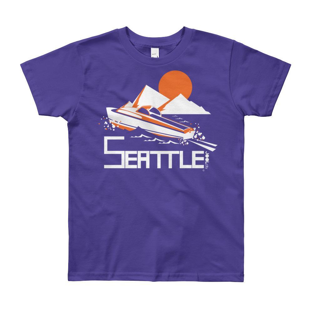 Seattle Cruiser Crusing Short Sleeve Youth T-shirt T-Shirt Purple / 12yrs designed by JOOLcity