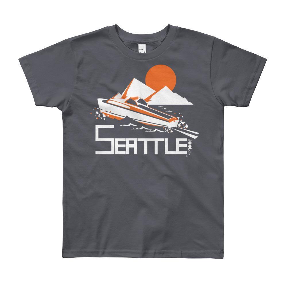 Seattle Cruiser Crusing Short Sleeve Youth T-shirt T-Shirt Slate / 12yrs designed by JOOLcity