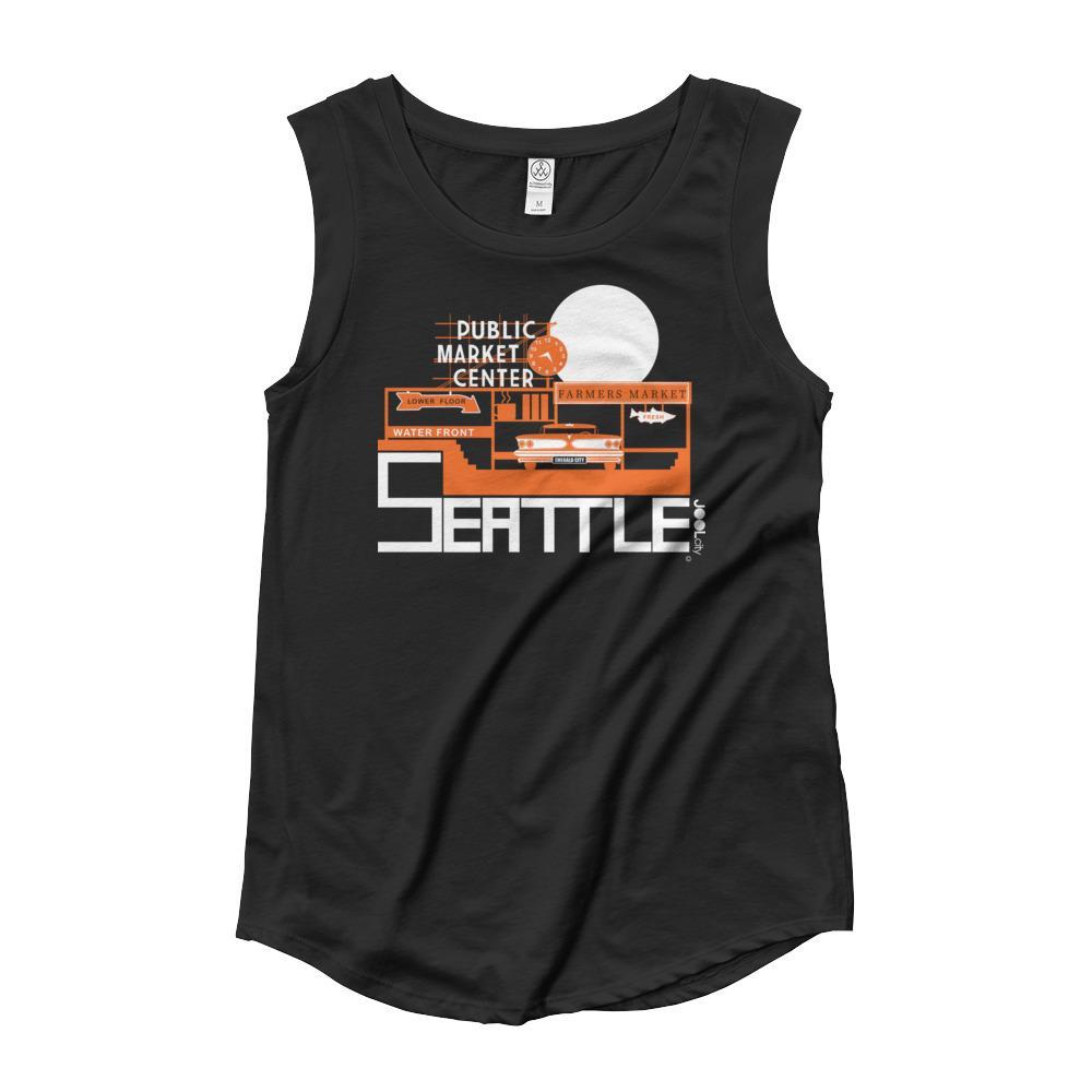 Seattle Market Ride Ladies’ Cap Sleeve Tank-top