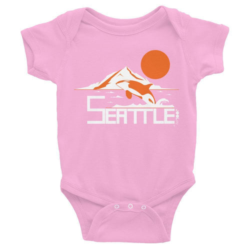 Seattle Orca Love Baby Onesie