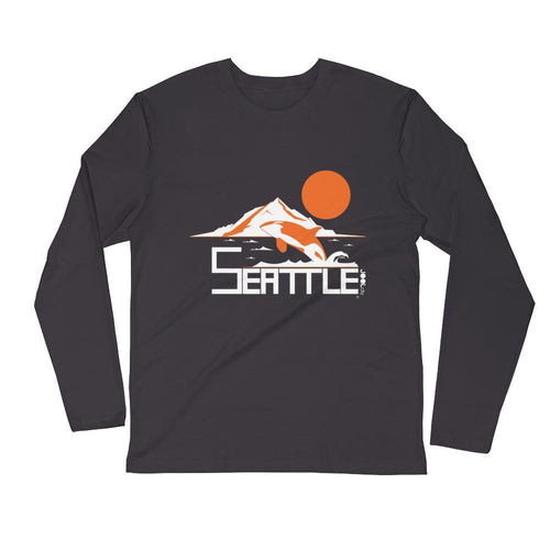 Seattle Orca Love Long Sleeve Men's T-Shirt T-Shirt 2XL designed by JOOLcity