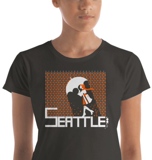 Seattle Raining Hearts Women's Short Sleeve T-Shirt T-Shirt  designed by JOOLcity
