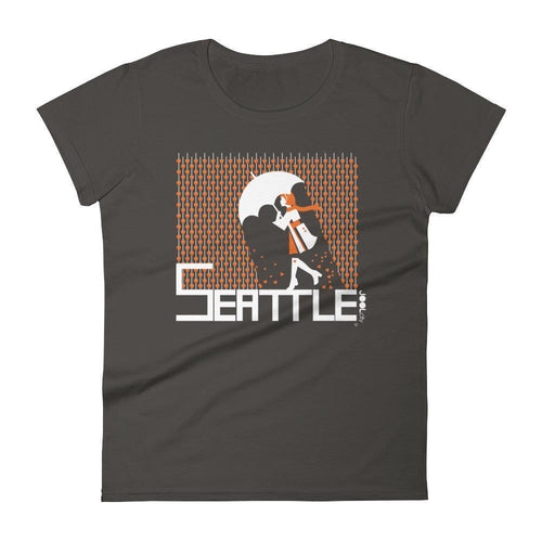 Seattle Raining Hearts Women's Short Sleeve T-Shirt T-Shirt Smoke / 2XL designed by JOOLcity