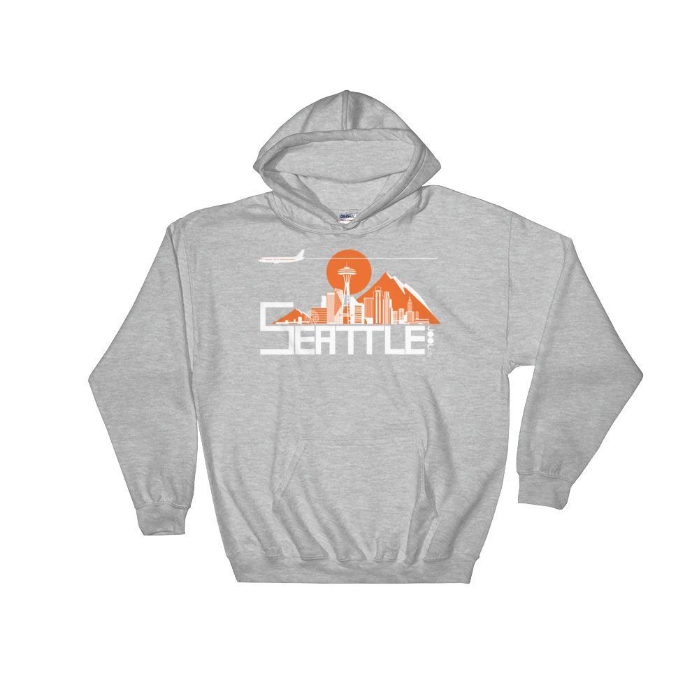 Seattle Skyline Flight Hooded Sweatshirt