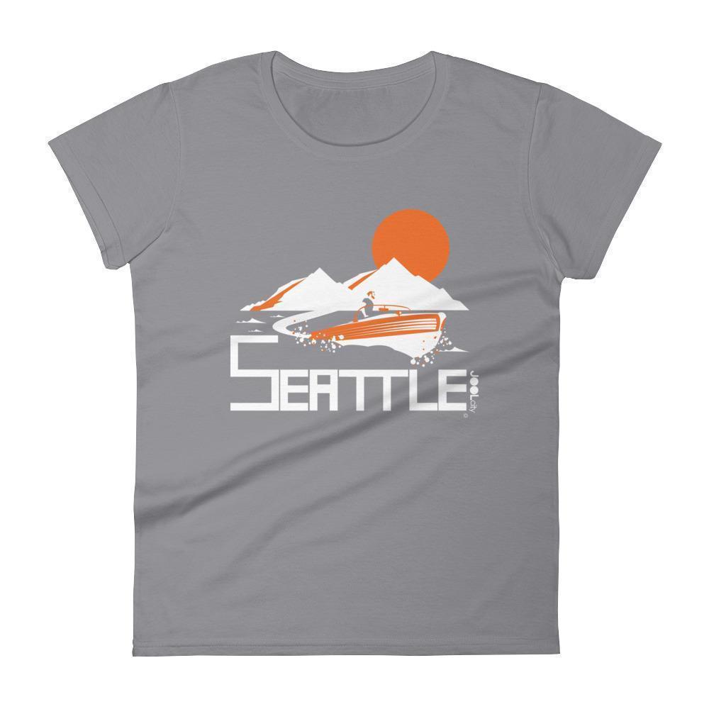 Seattle Wave Runner Women's Short Sleeve T-Shirt T-Shirt Storm Grey / 2XL designed by JOOLcity