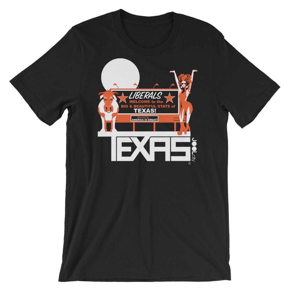 Texas Liberal Love Short-Sleeve Men's T-Shirt T-Shirt Black / 2XL designed by JOOLcity