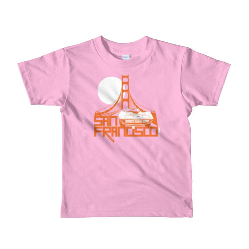 San Francisco Gate Away Short Sleeve Toddler T-shirt T-Shirts Pink / 6yrs designed by JOOLcity