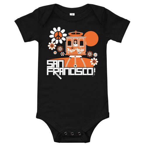 San Francisco Cable Car Groove Baby Onesie