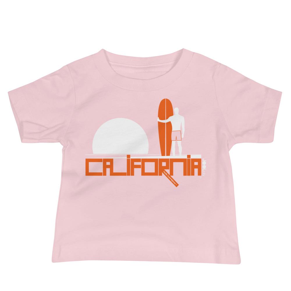 California Surf Silence Baby Jersey Short Sleeve Tee T-Shirts Pink / 18-24m designed by JOOLcity