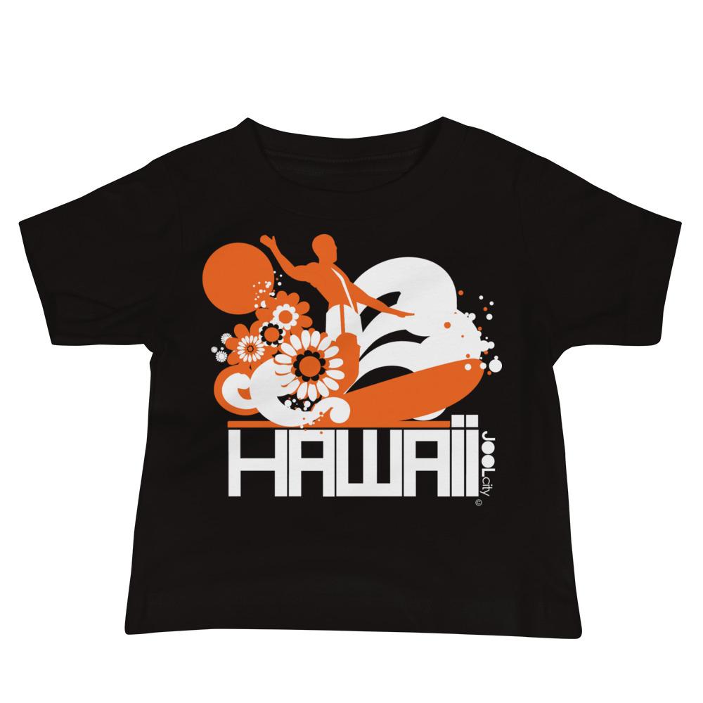 Hawaii Longboard Love Baby Jersey Short Sleeve Tee T-Shirts Black / 18-24m designed by JOOLcity