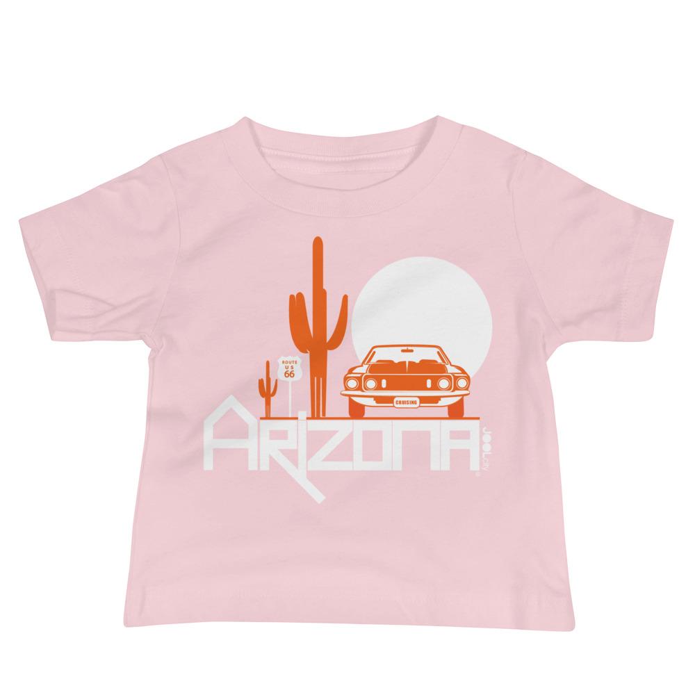 Arizona Cactus Cruise Baby Jersey Short Sleeve Tee T-Shirts Pink / 18-24m designed by JOOLcity