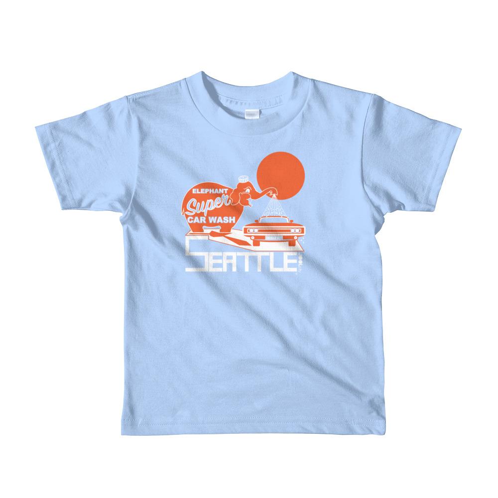 Seattle Ellie Wash Short Sleeve Toddler T-shirt T-Shirts Baby Blue / 6yrs designed by JOOLcity