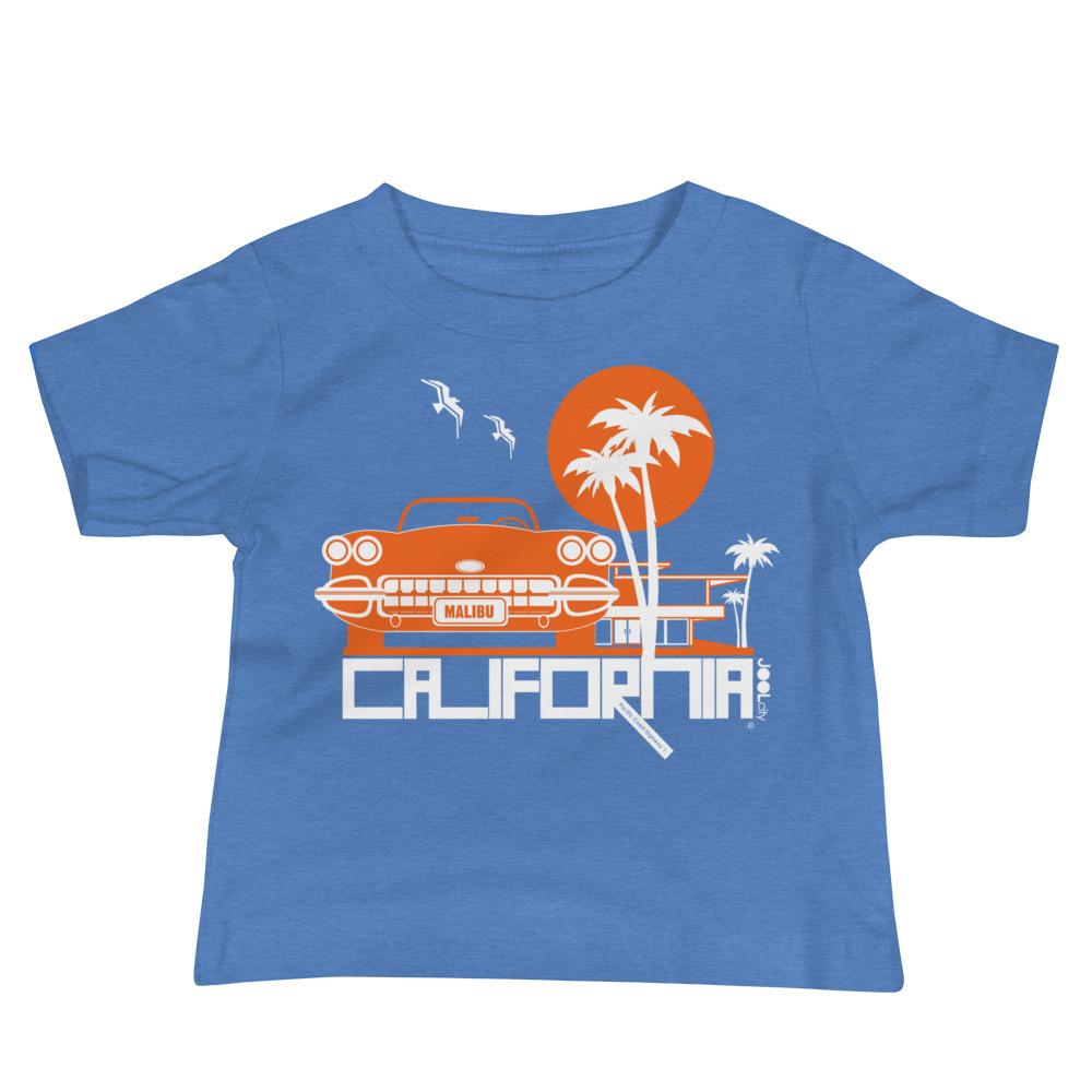 California Mid-Century Ride Baby Jersey Short Sleeve Tee T-Shirts Heather Columbia Blue / 18-24m designed by JOOLcity