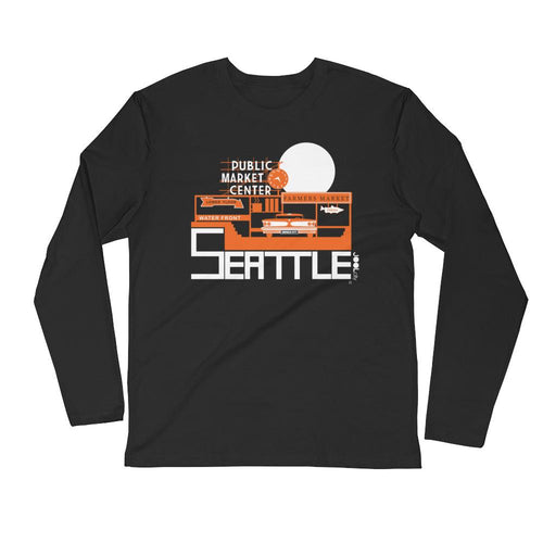 Seattle Market Ride Long Sleeve Fitted Crew
