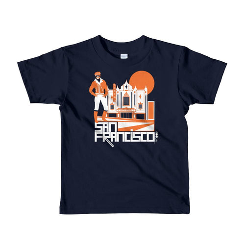 San Francisco Castro Daddy Short Sleeve Kids T-shirt T-Shirts Navy / 6yrs designed by JOOLcity