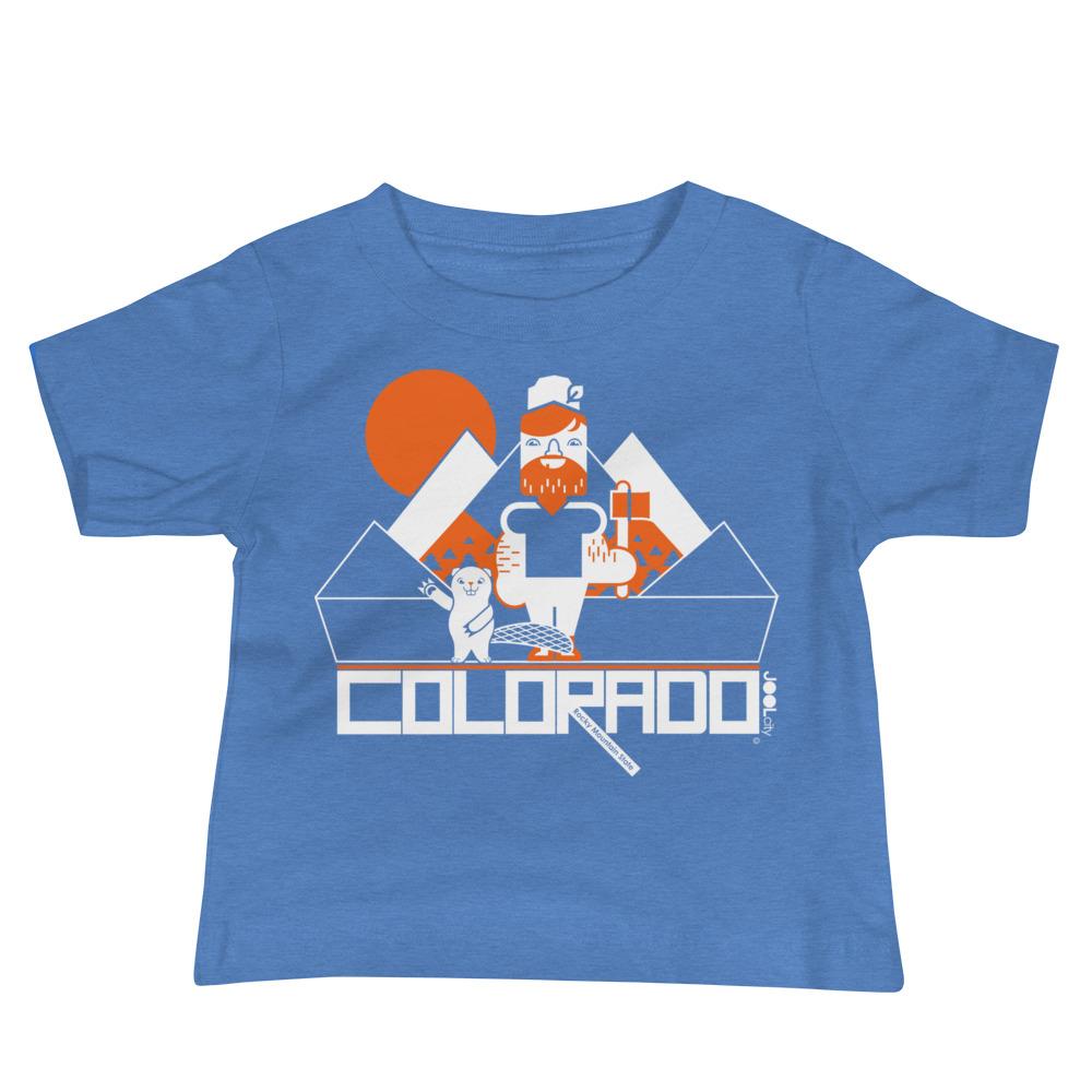 Colorado Lumber Jack Baby Jersey Short Sleeve Tee T-Shirts Heather Columbia Blue / 18-24m designed by JOOLcity
