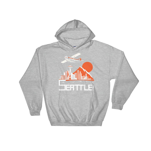 Seattle Soaring Seaplane Unisex Hooded Sweatshirt